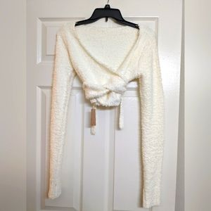 Skims White Crop top